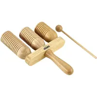 Nino by Meinl NINO561 Wood A-Go-Go Triple Row