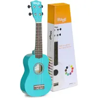Stagg Soprano Ukulele & Bag Ocean Blue