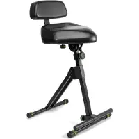 Gravity FMSEAT1BR Height adjustable stool with foot and backrest