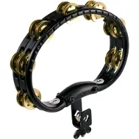 Meinl Percussion ABS Brass Jingle Mountable Tambourine TMT2BBK