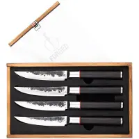 Forged Bøf knivsæt SEBRA, sæt med 4 stk,