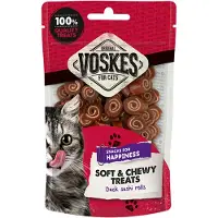 Voskes Soft & Chewy Sushi rolls and kattesnack (60g)