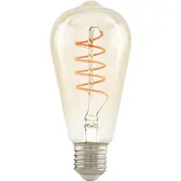 Eglo LED pære ST64 Spiral 4W/822 270 lumen amber 3-trin dæmpbar E27