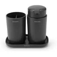Brabantia ReNew badeværelsessæt 3 dele Mørkegrå