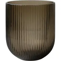 DBKD Simple Stripe glasvase brown Medium
