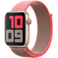 Apple Ægte Watch rem Sport Loop Nylon Silikone 44MM til iWatch