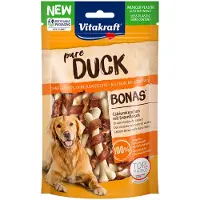 Vitakraft pure DUCK Bonas Calciumkødben med And - Økonomipakke: 6 x 80 g