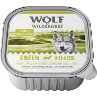 Wolf of Wilderness Økonomipakke: 12 x 300 g Adult - Green Fields - Lam