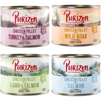 Purizon Økonomipakke: 24 x 200 g Adult - Mix: 4 varianter