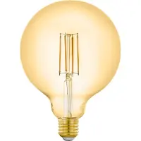 Eglo CONNECT-Z E27 LED G125 amberfarvet globepære med varmt hvidt lys