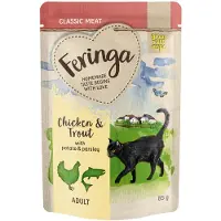 Feringa Økonomipakke: 24 x 85 g Classic Meat Menu Portionspose - Ørred & hønsekød med kartofler og persille