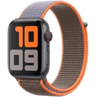 Apple Ægte Watch rem Sport Loop Nylon Silikone 44MM til iWatch Vitamin C
