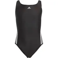 Adidas Badedragt - 3S Swimsuit - Sort/Hvid - - 5 år (110) - Badetøj