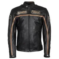 Helstons Daytona Læderjakke Sort/Beige M