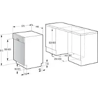 Gorenje 3838782574443 - Opvaskemaskine - Sort, Sølv