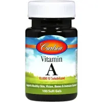 Carlson Labs Carlson, Vitamin A, 3,000 mcg RAE (10,000 IU), 100 Bløde Geler