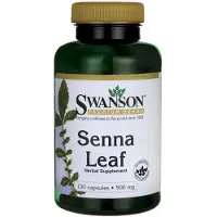 Swanson Health , Senna Blad, 500 mg, 100 Kapsler