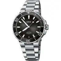 Oris Herreur 01 400 7769 4154-07 8 22 09PEB Aquis Grå/Stål Ø41.5 mm