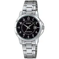 Casio Dameur LTP-V004D-1BUDF Classic Sort/Stål Ø30 mm