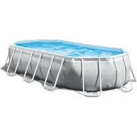 Intex Prism 503x274x122 Cm Stål Ramme Til Oval Pool Over Jorden