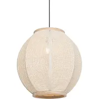 QAZQA Oriental Pendellampe Natur 46 cm - Rob