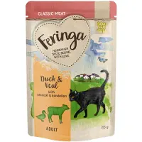 Feringa Økonomipakke: 24 x 85 g Classic Meat Menu Portionspose - And & kalv med broccoli