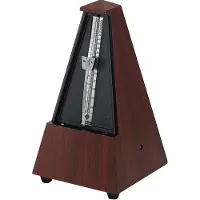 Wittner 2181 Plastic Metronome with Bell Mahogany