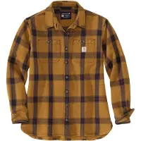Carhartt Twill Plaid Loose Fit Skjorte Med Lange ærmer