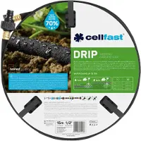 Cellfast Siveslange 7,5m DRIP 1/2 (Ø12,5mm) inkl. koblinger