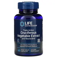 Life Extension , Korsblomme-Extrakt Blending med Resveratrol, 60 Vegetariske Capsuler
