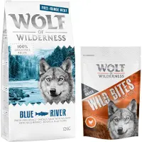 Wolf of Wilderness Adult "Blue River" - Frilandskylling & Laks - Økonomipakke: 2 x 12 kg