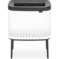 Brabantia 200502, 60 L, Rektangulær, MDF, Hvid, Sort