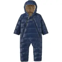 Patagonia - Skidragter børn - Infant Hi-Loft Down Sweater Bunting New Navy til Unisex - Børnetoj Størrelse 24 Måneder - Flåde