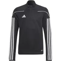 Adidas Bluse - Tiro 23 Leauge - Sort/Hvid m. Lynlås - - 6 år (116) - Bluse