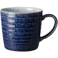Denby Studio Blue riflet krus 40 cl Cobalt/Pebble