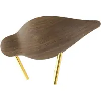 Normann Copenhagen Shorebird valnød/messing Lille