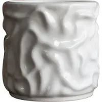 DBKD Swoon krukke/urtepotte Ø15 cm Shiny white