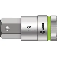 Wera 05003829001, Sokkel, 1/2, Metric, 1 hoved(er), 19 mm, Krom-vanadium-stål