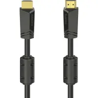 Hama - High Speed - HDMI-kabel med Ethernet - HDMI han til HDMI han - 10 m - afskærmet - sort - 4K support