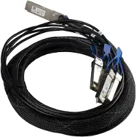 Mikrotik - 100GBase-kabel til direkte påsætning - QSFP28 (han) til SFP28 (han) - 3 m - for Cloud Core Router CCR2216-1G-12XS-2XQ