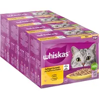 Whiskas Senior portionsposer 48 x 85 g - 7+ Klassisk Udvalg i sauce
