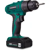 Vonroc Bore-/skruemaskine 16V | Inkl. akku og oplader
