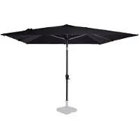 Vonroc Premium Parasol Rosolina 280x280cm - inkl. overtræk - vierkantet | Sort