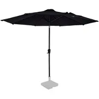 Vonroc Premium Parasol Recanti Ø300cm - inkl. overtræk - rund | Sort