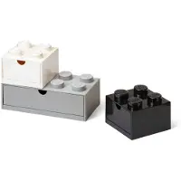 LEGO skrivebordsskuffer sæt med 3 skuffer, opbevaringsboks