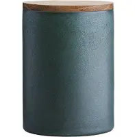 Aida Raw opbevaringskrukke med låg 15 cm Northern green