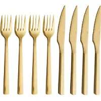Aida Raw grillbestik 8 dele Guld