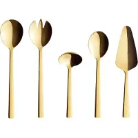 Aida Raw serveringsbestik 5 dele Guld (blank)