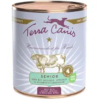 Terra canis Senior kornfri 6 x 800 g - Okse med selleri, aprikos, urter