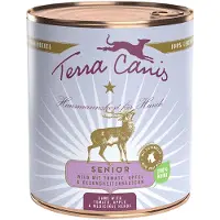 Terra canis Senior kornfri 6 x 800 g - Vildt med tomat, æble, urter